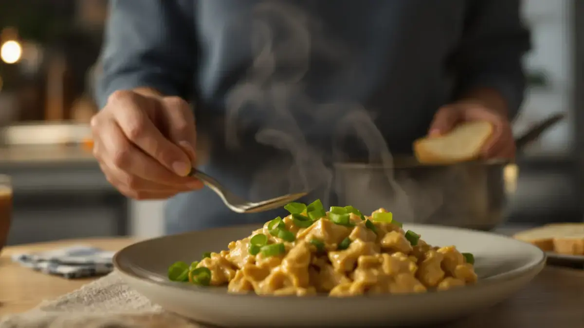 Toto krémové kuřecí s hořčicí je ideální volbou pro chutný oběd